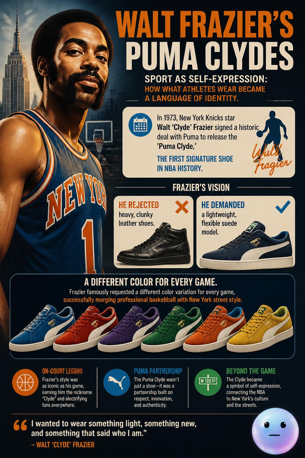 Walt Frazier's Puma Clydes