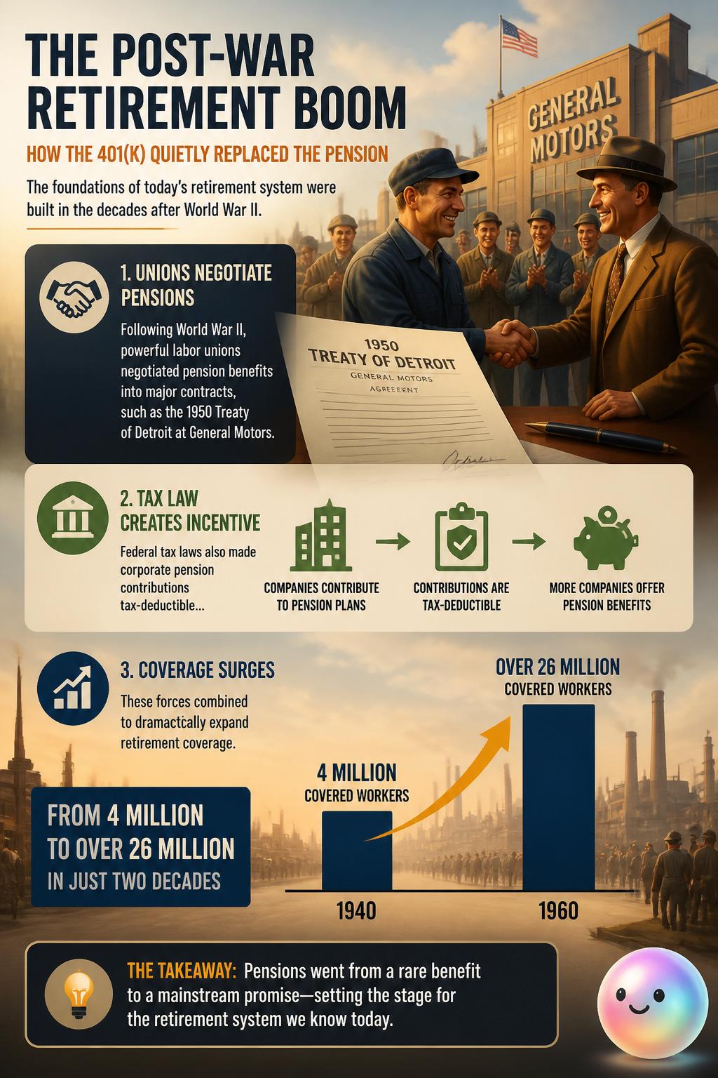 The post-war retirement boom