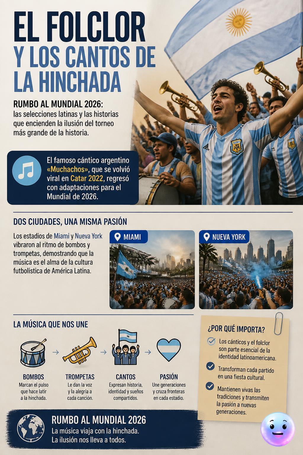 El folclor y los cantos de la hinchada
