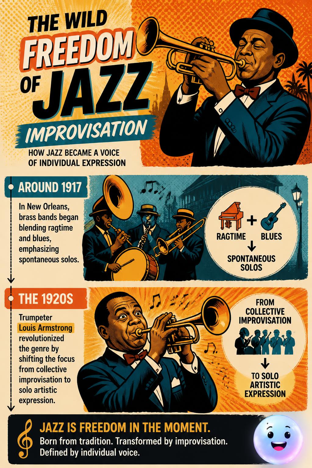 The wild freedom of jazz improvisation