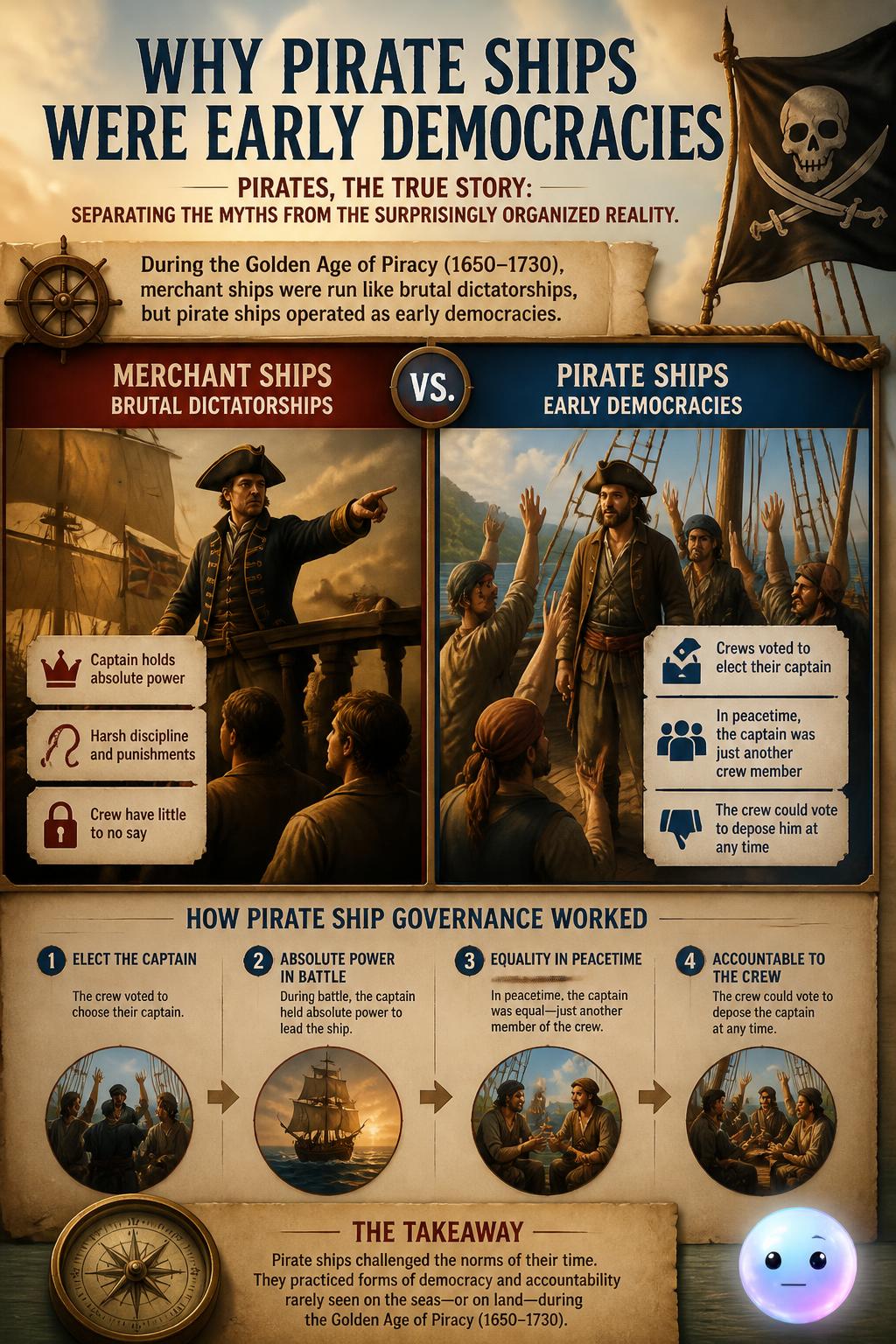 Why pirate ships were early democracies