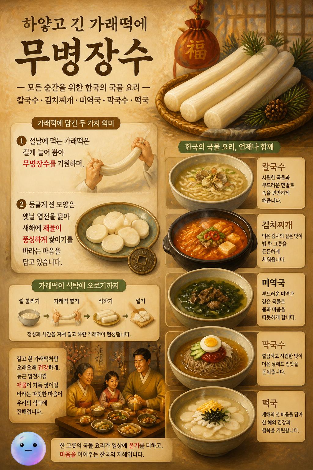 하얗고 긴 가래떡에 담긴 무병장수
