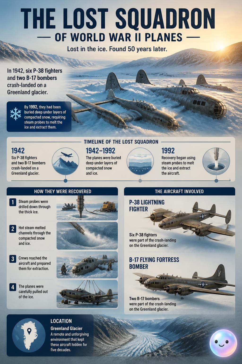 The Lost Squadron of World War II planes