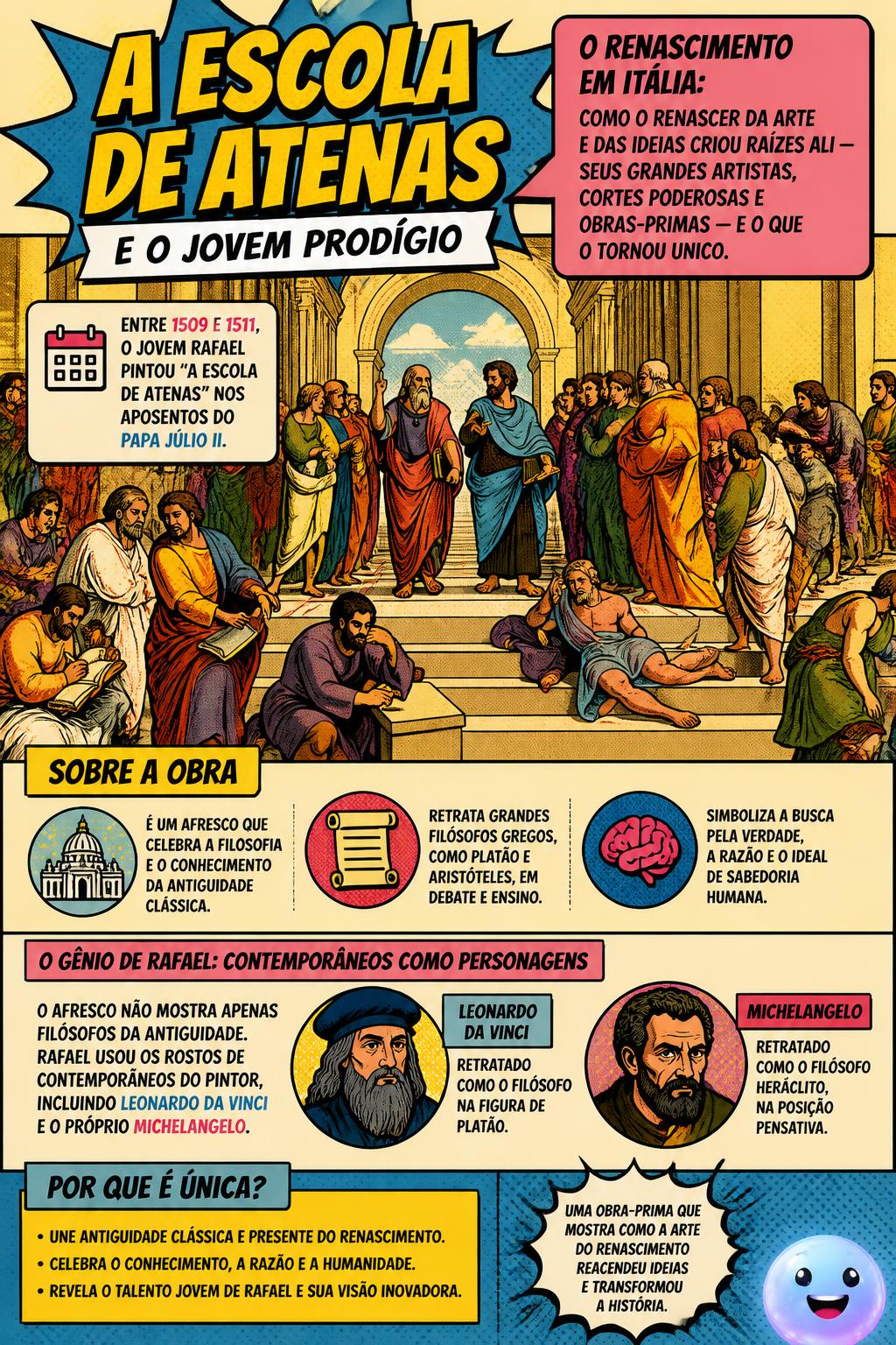A escola de Atenas e o jovem prodígio