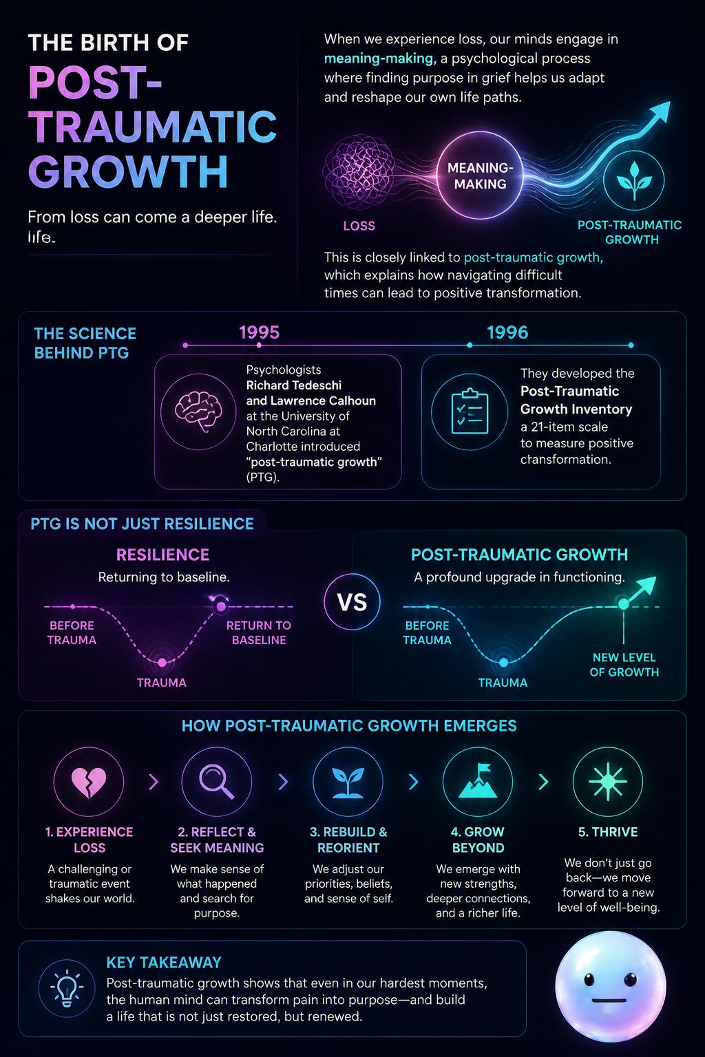 The birth of post-traumatic growth