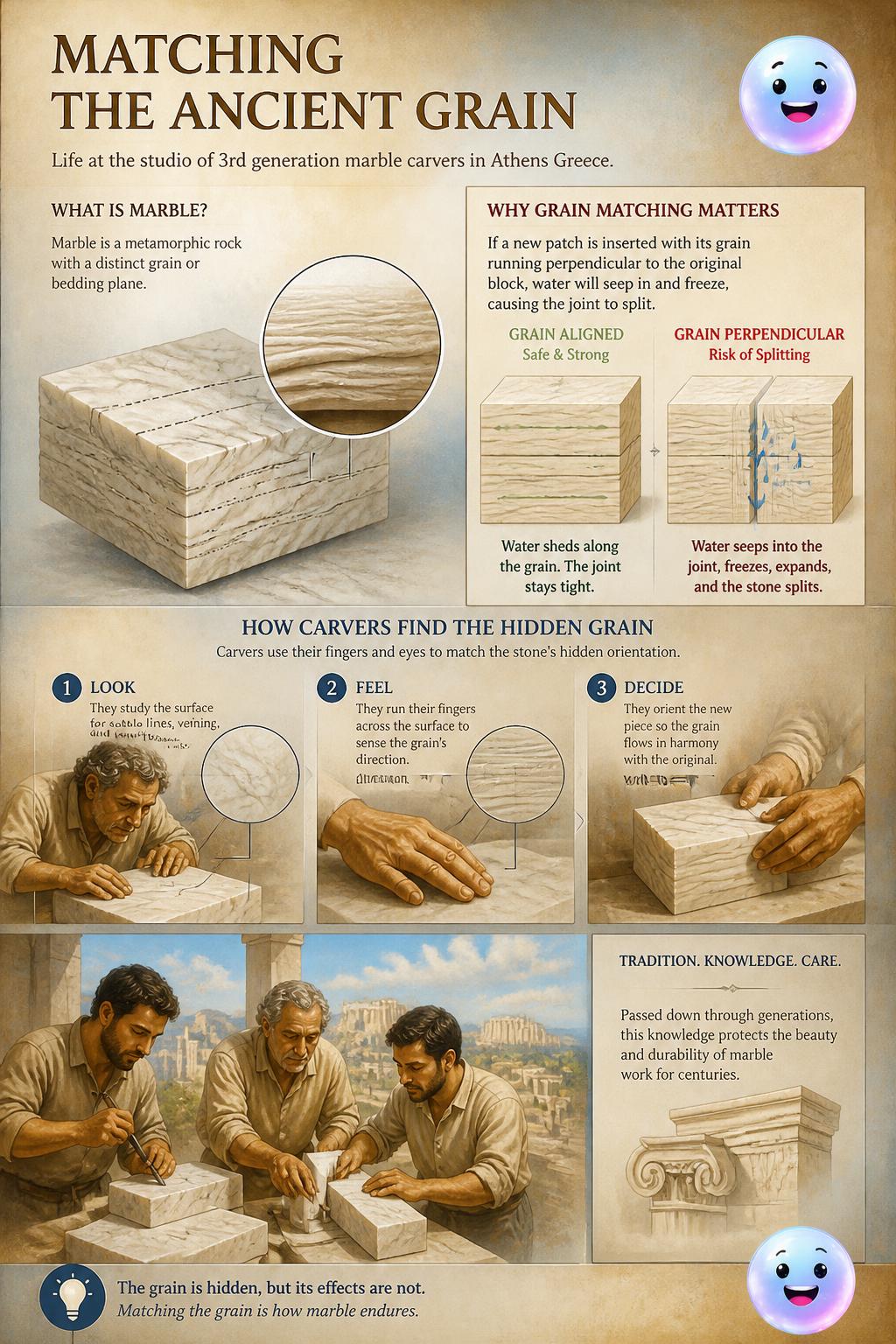 Matching the ancient grain