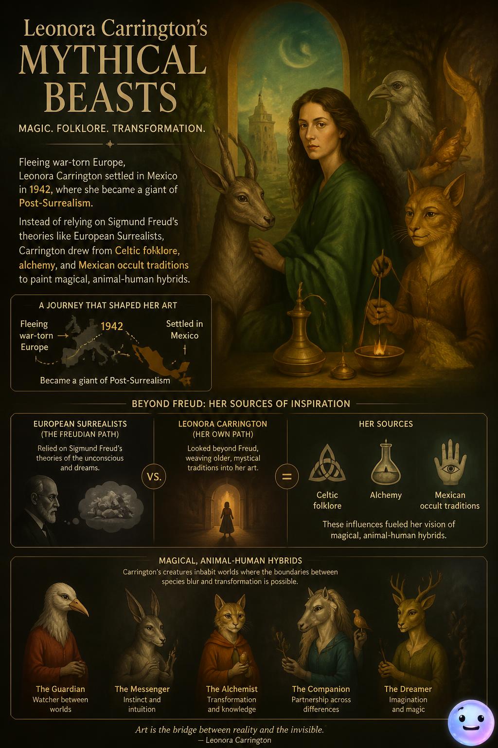 Leonora Carrington's mythical beasts