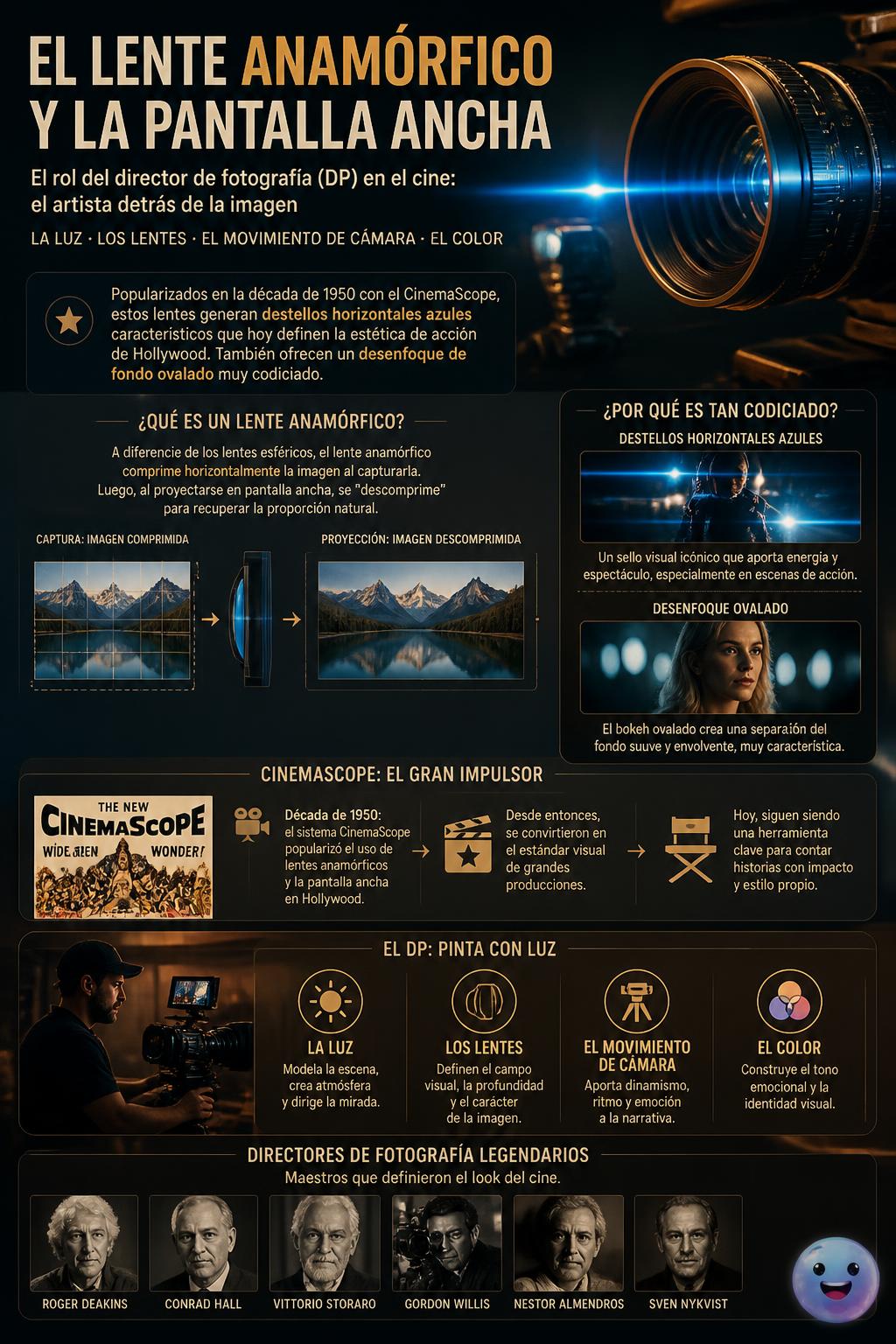 El lente anamórfico y la pantalla ancha