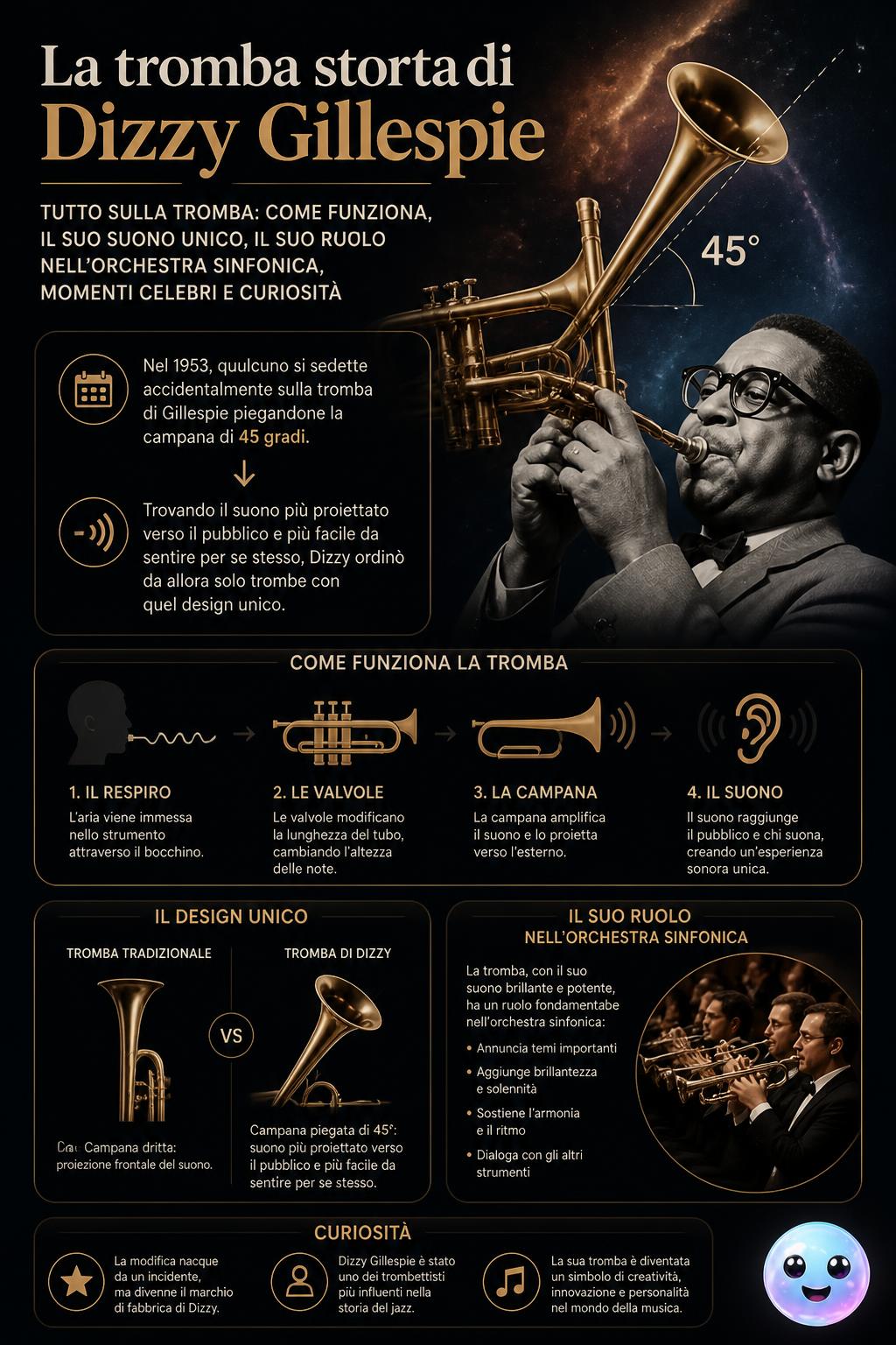La tromba storta di Dizzy Gillespie