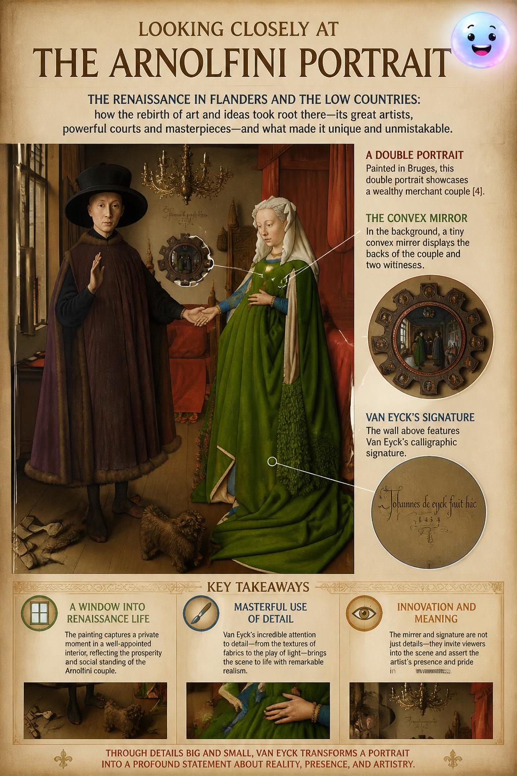 Looking closely at the Arnolfini Portrait