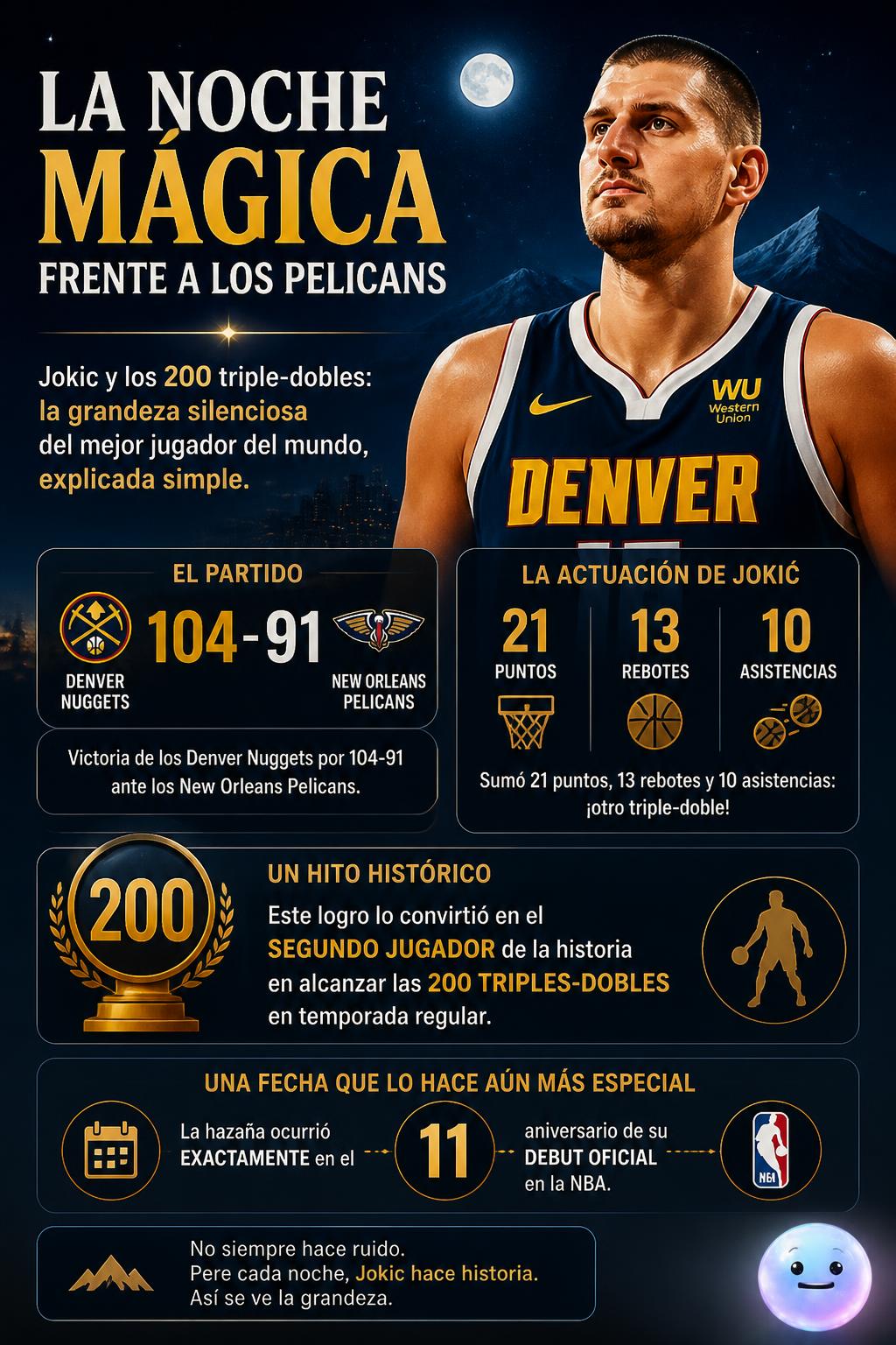 La noche mágica frente a los Pelicans
