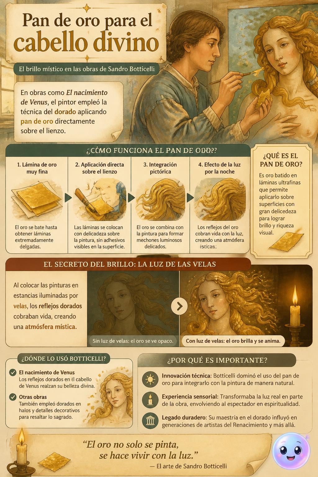 Pan de oro para el cabello divino