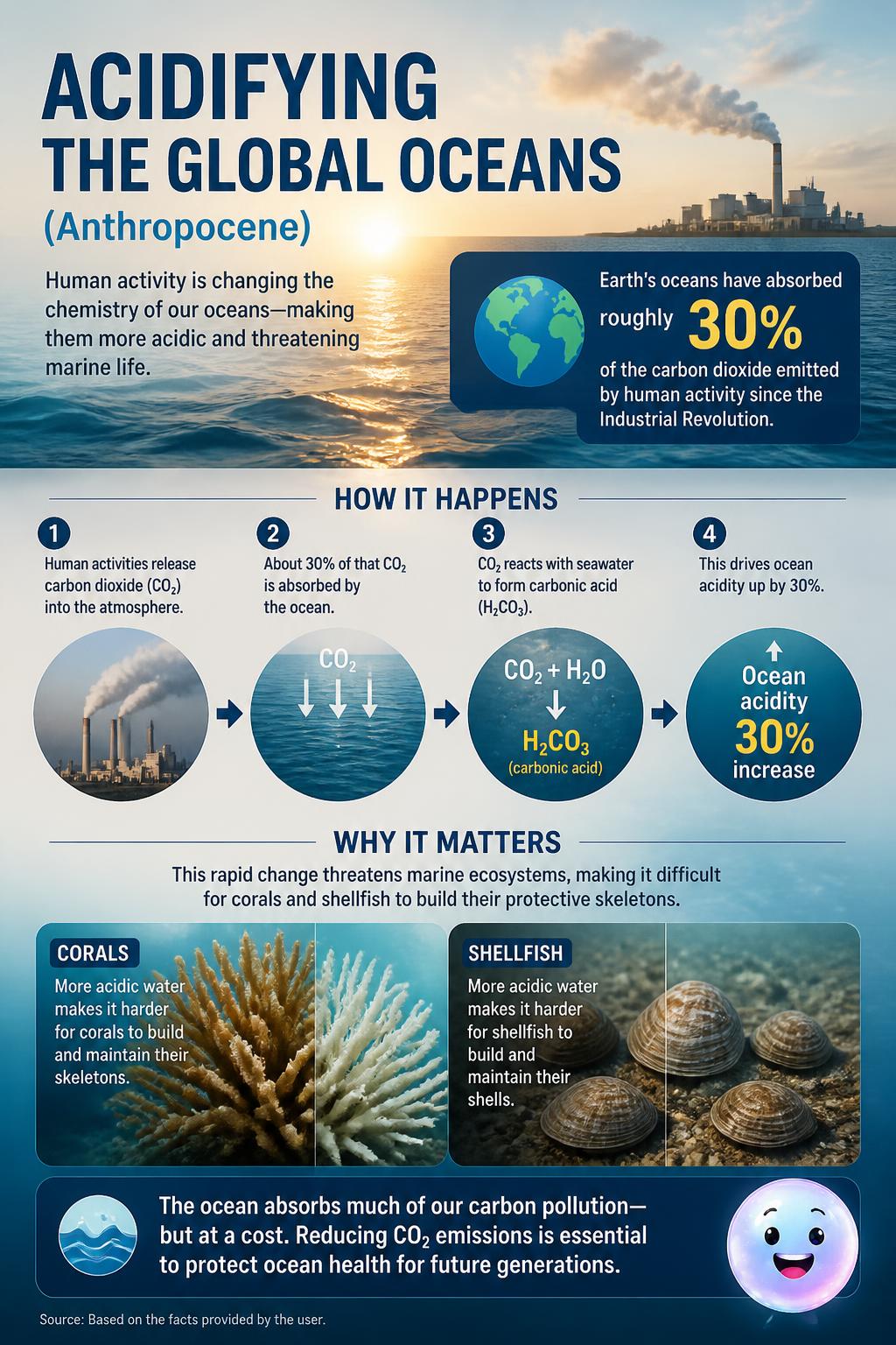Acidifying the global oceans