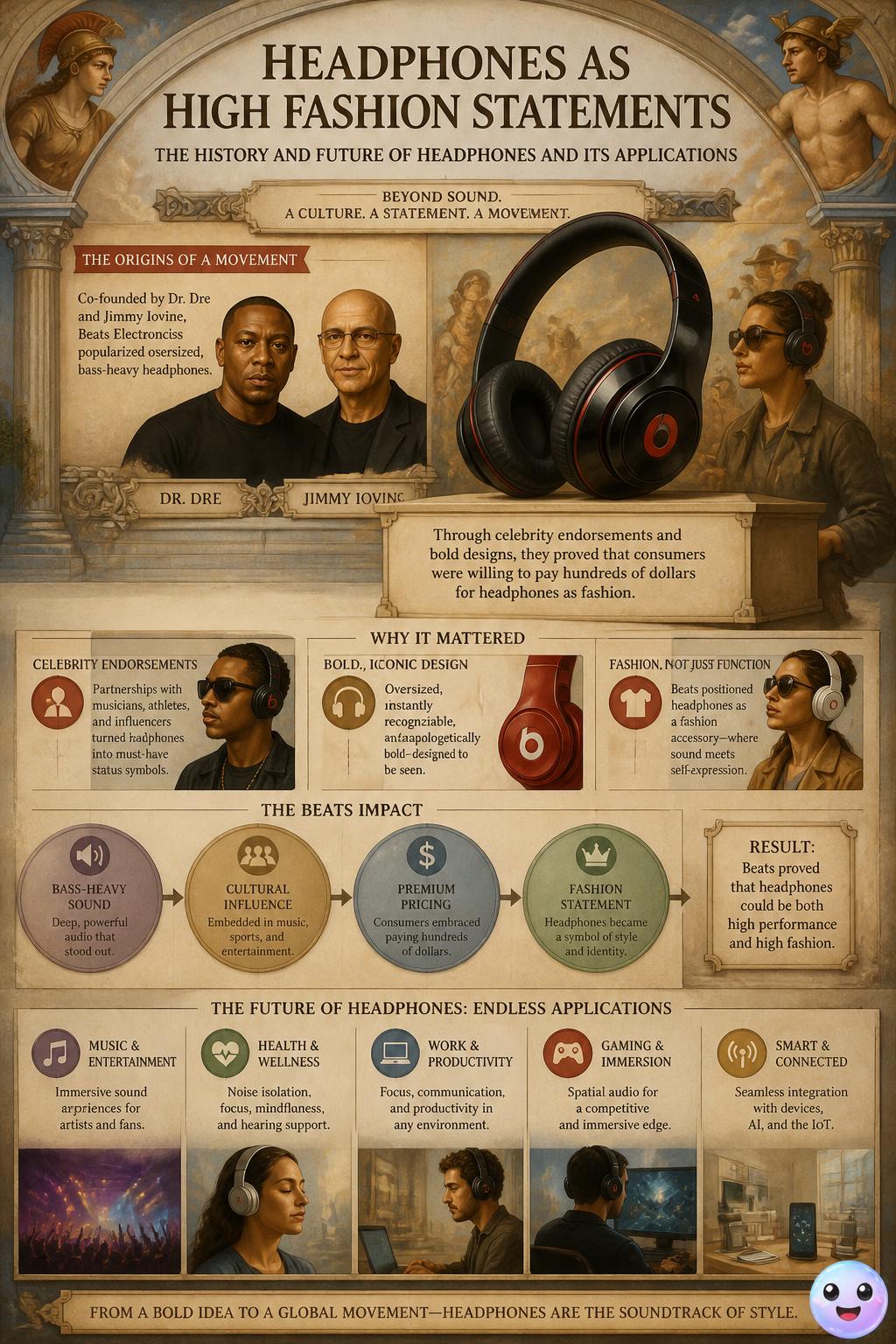 Headphones as high fashion statements