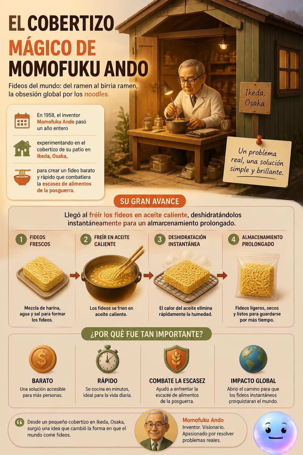 El cobertizo mágico de Momofuku Ando