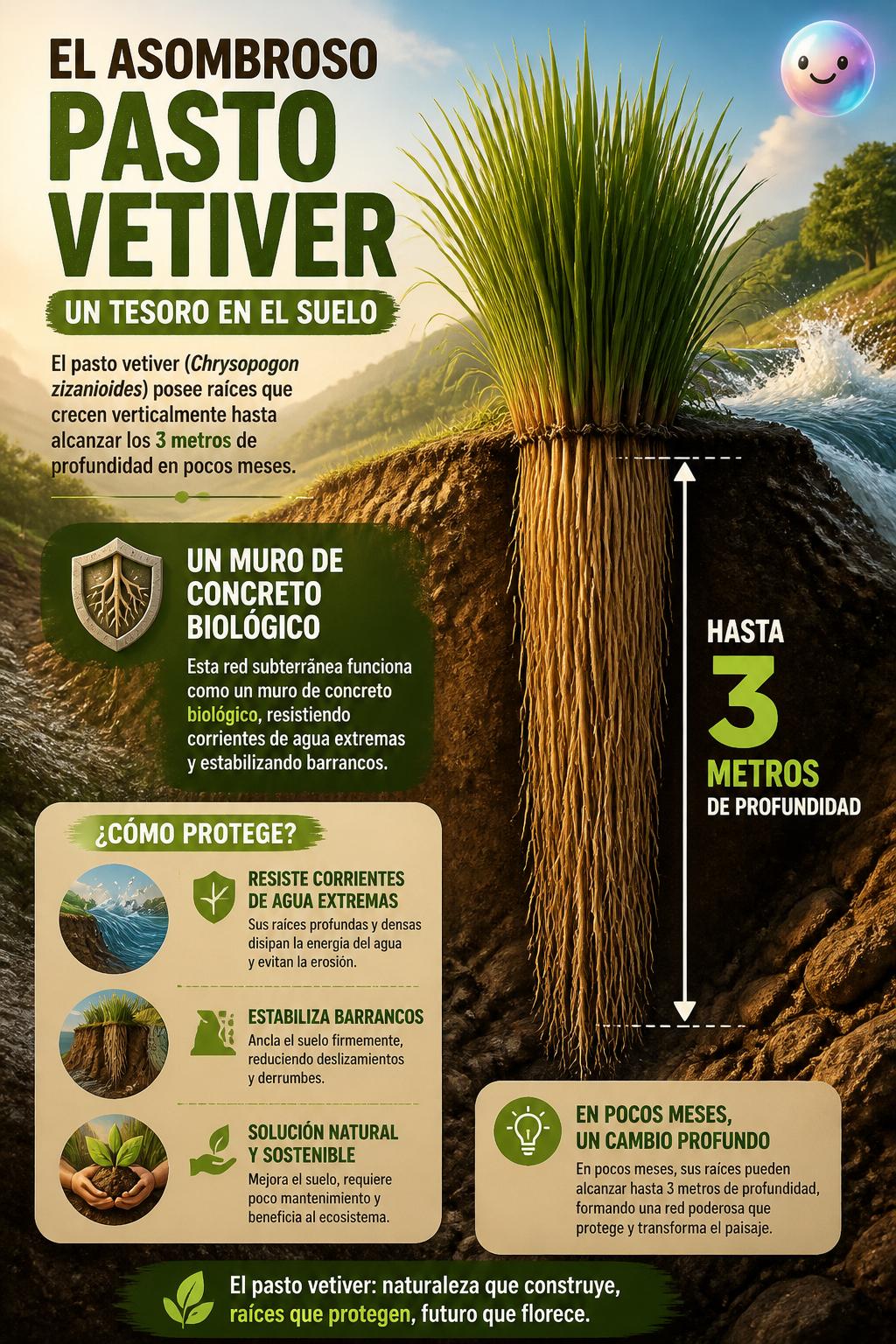 El asombroso pasto vetiver