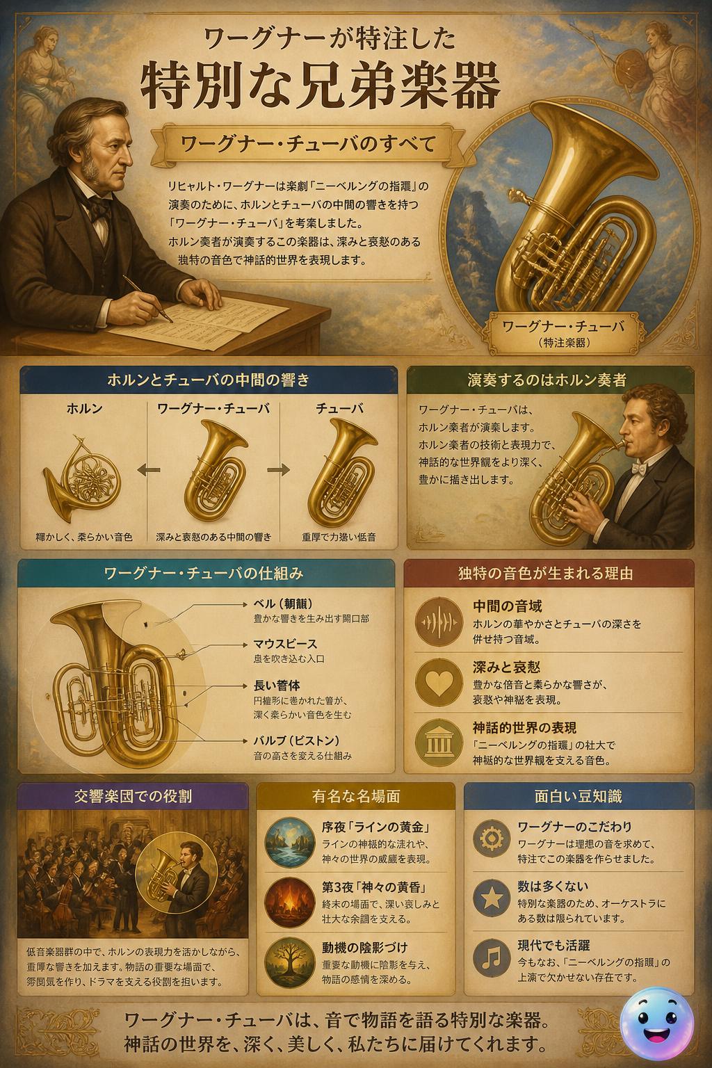 ワーグナーが特注した特別な兄弟楽器