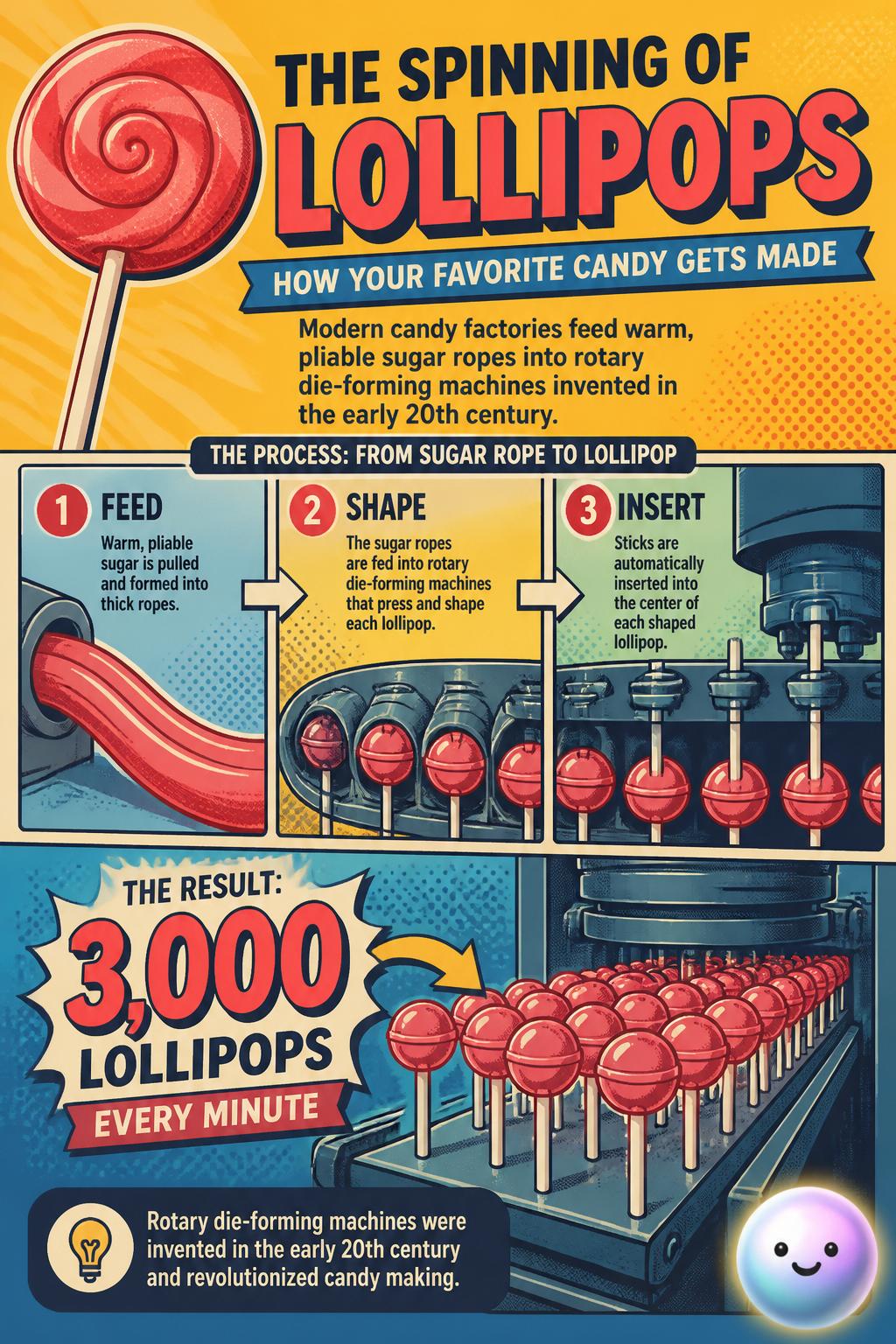 The spinning of lollipops
