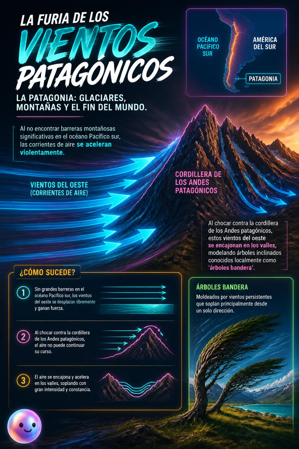 La furia de los vientos patagónicos