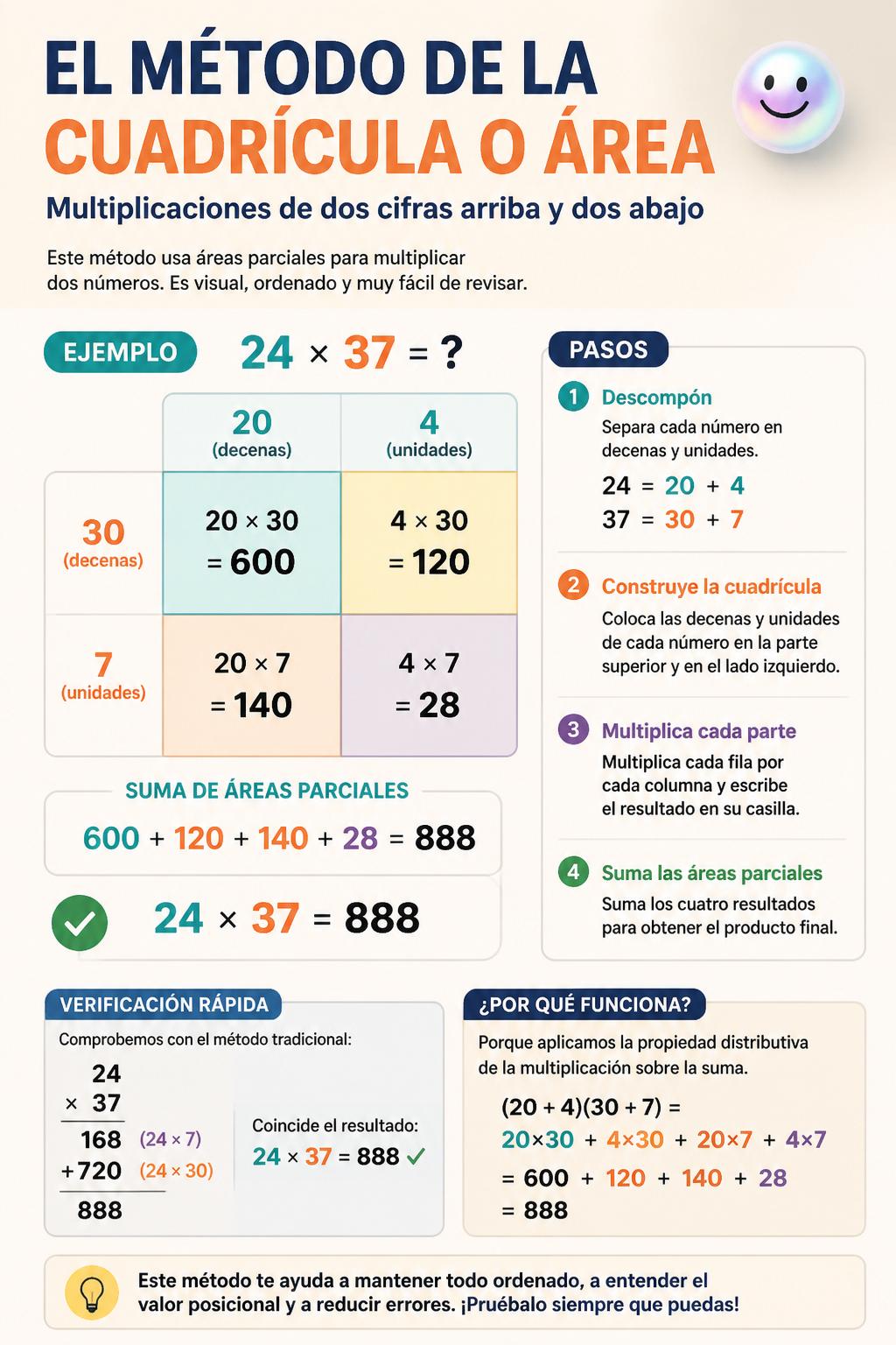 El método de la cuadrícula o área