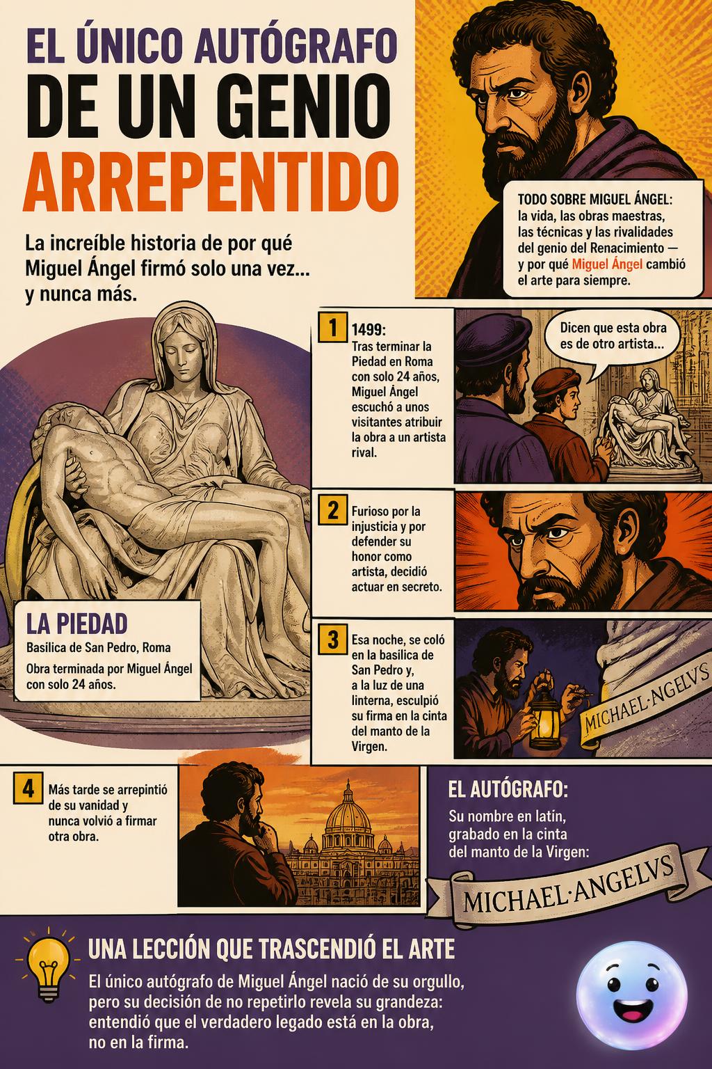 El único autógrafo de un genio arrepentido