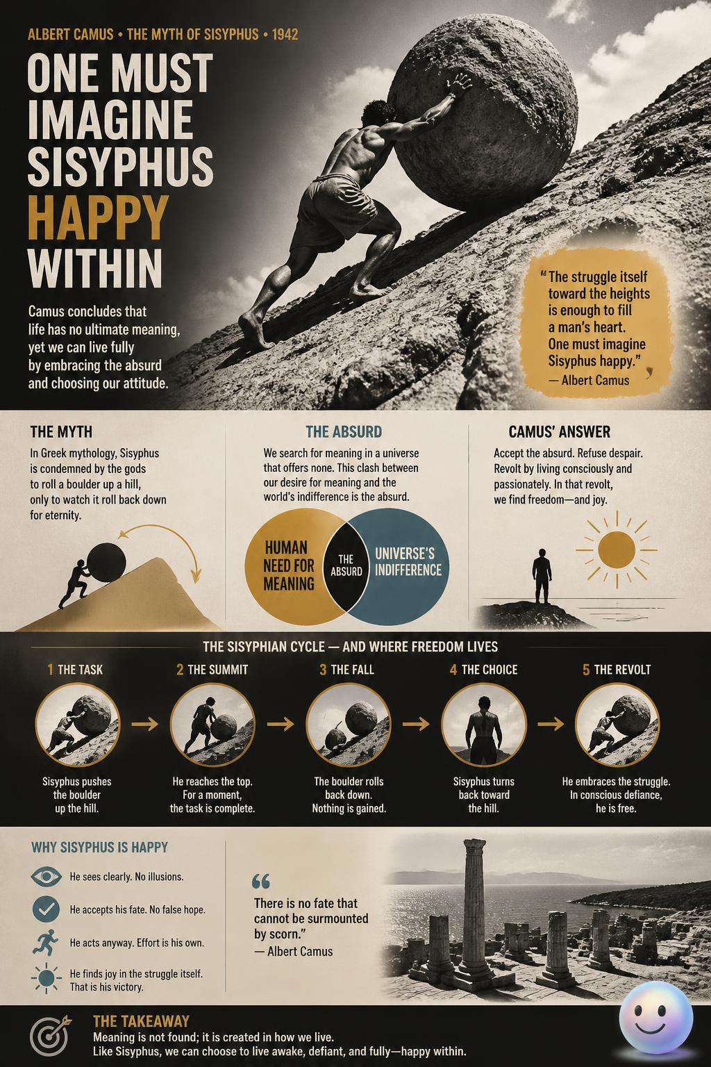 One must imagine Sisyphus happy