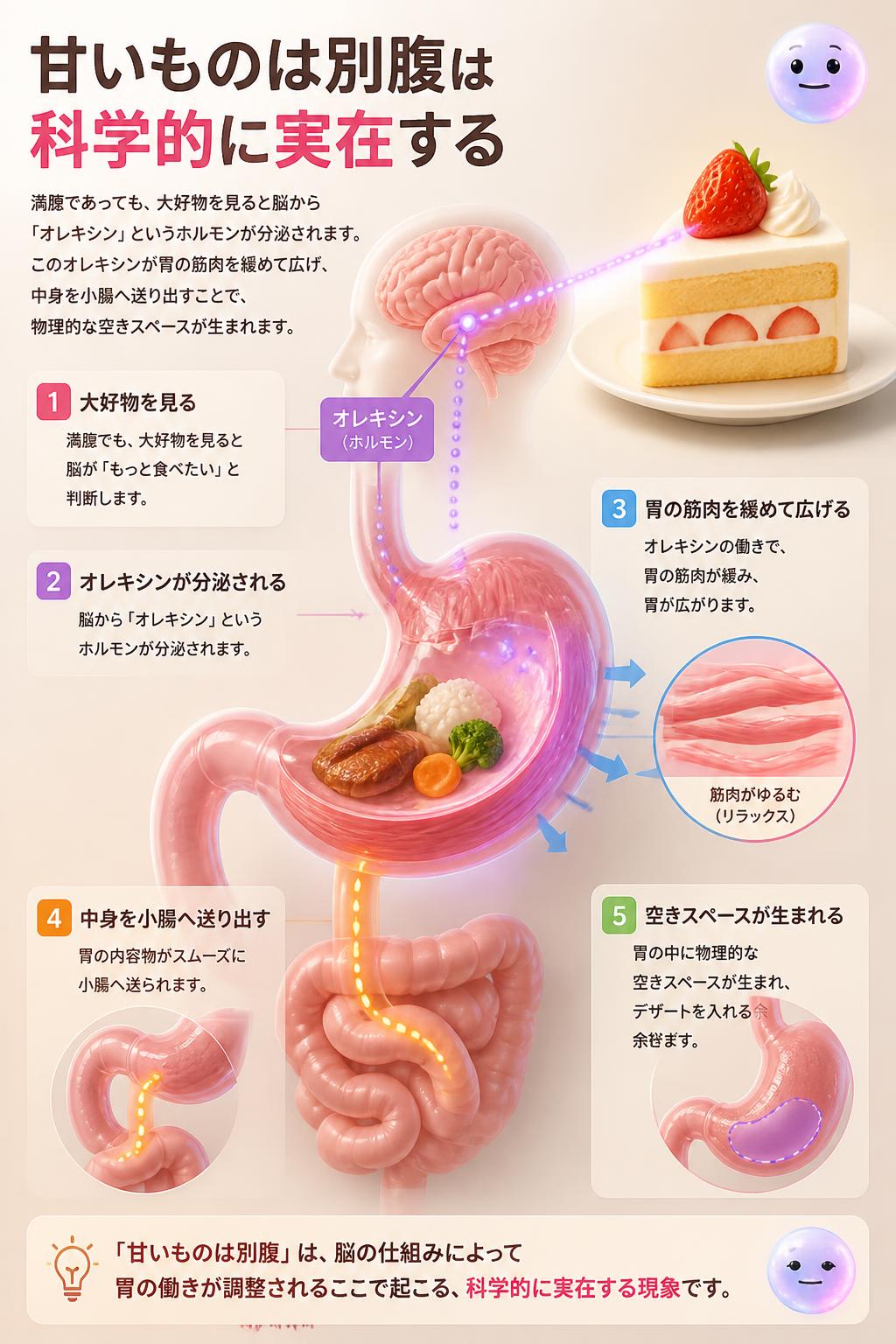 甘いものは別腹は科学的に実在する