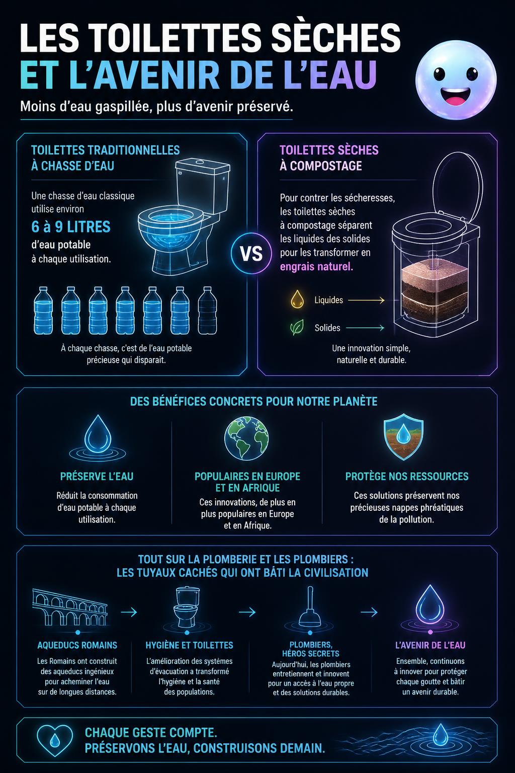 Les toilettes sèches et l'avenir de l'eau