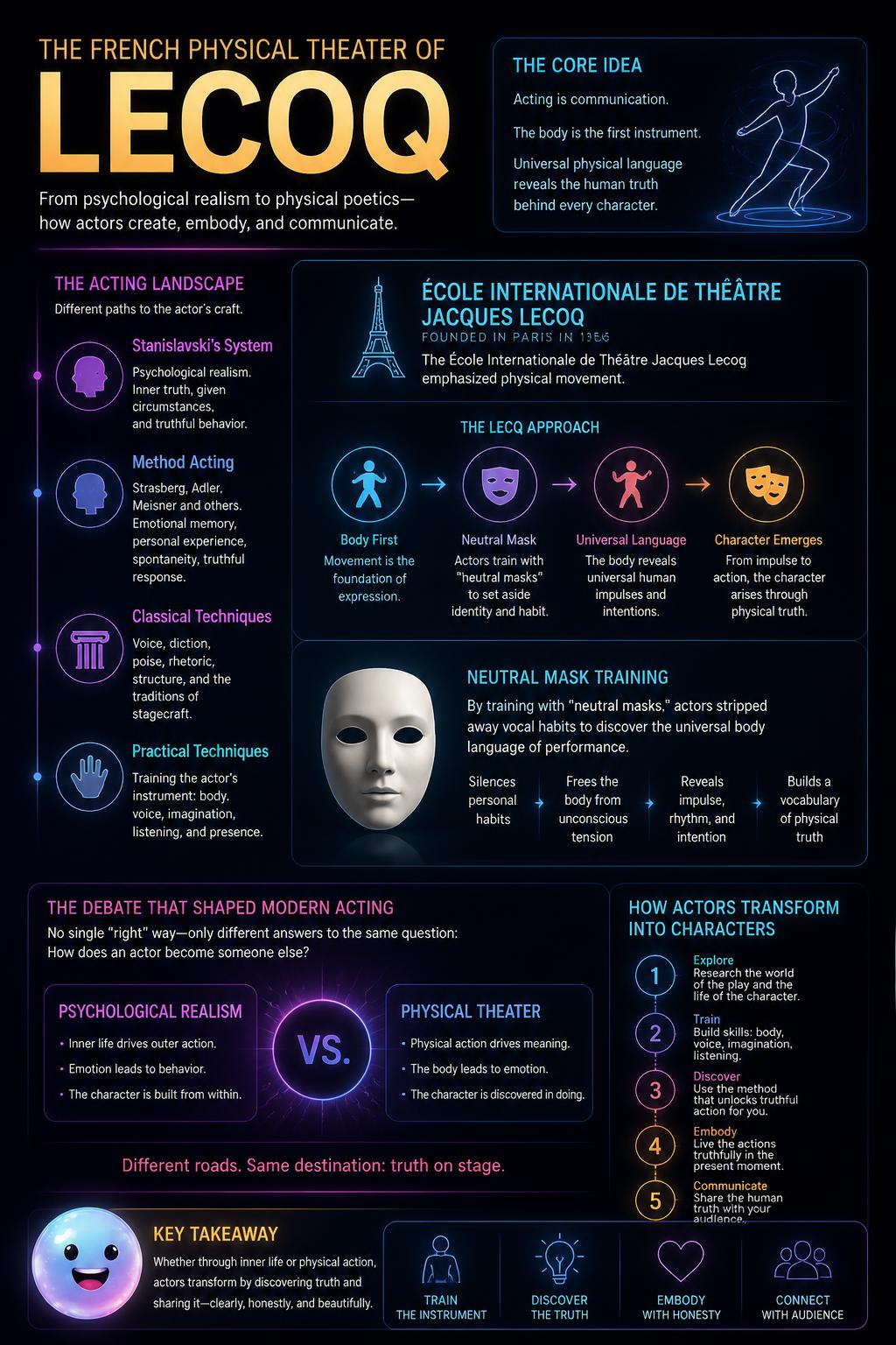 The French physical theater of Lecoq