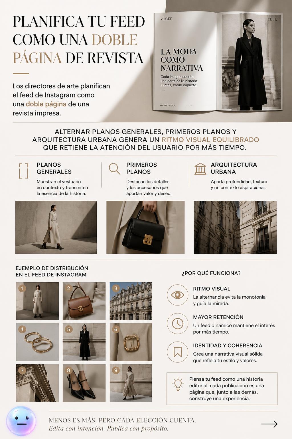 El diseño de la cuadrícula de Instagram