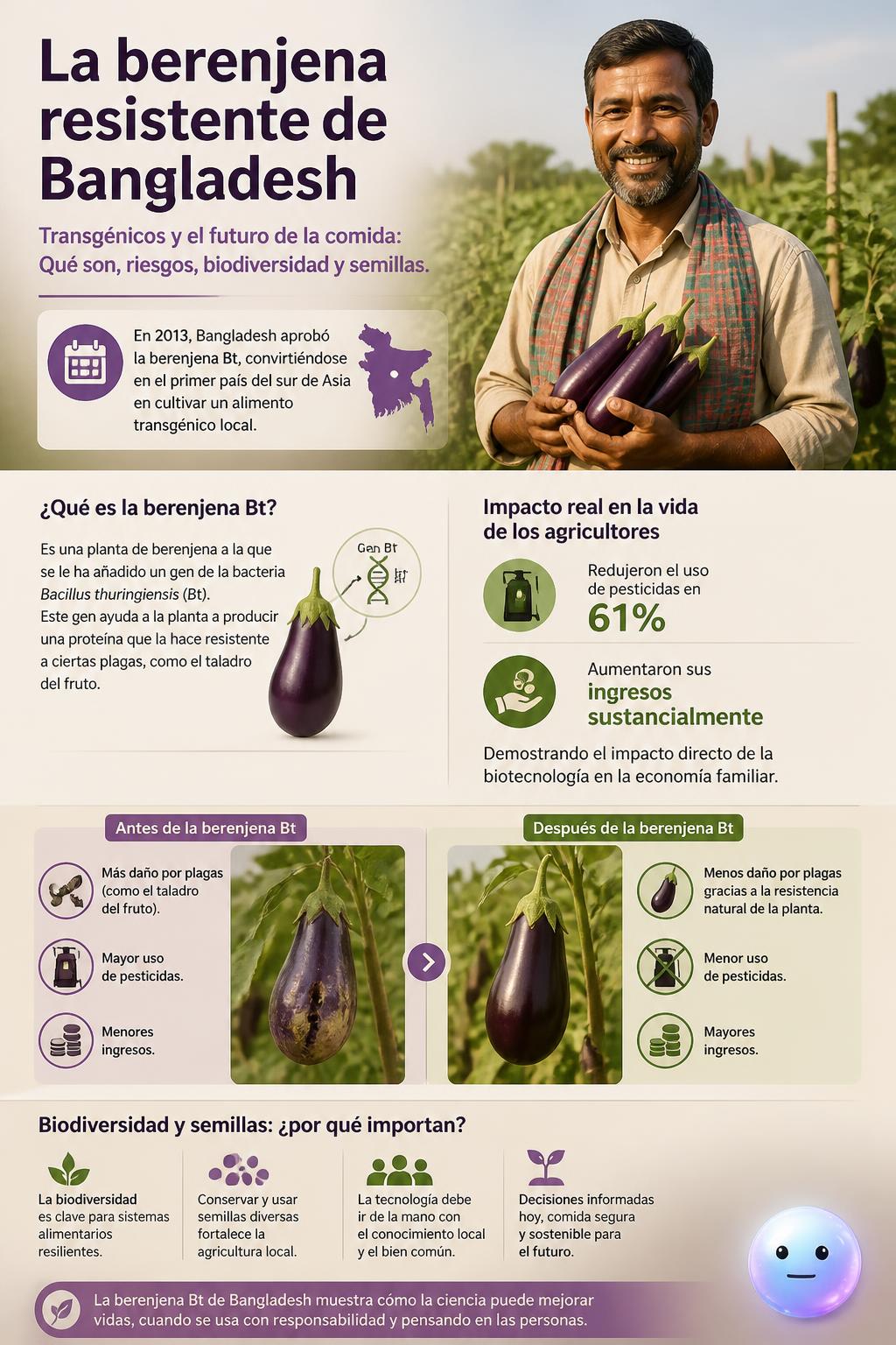 La berenjena resistente de Bangladesh
