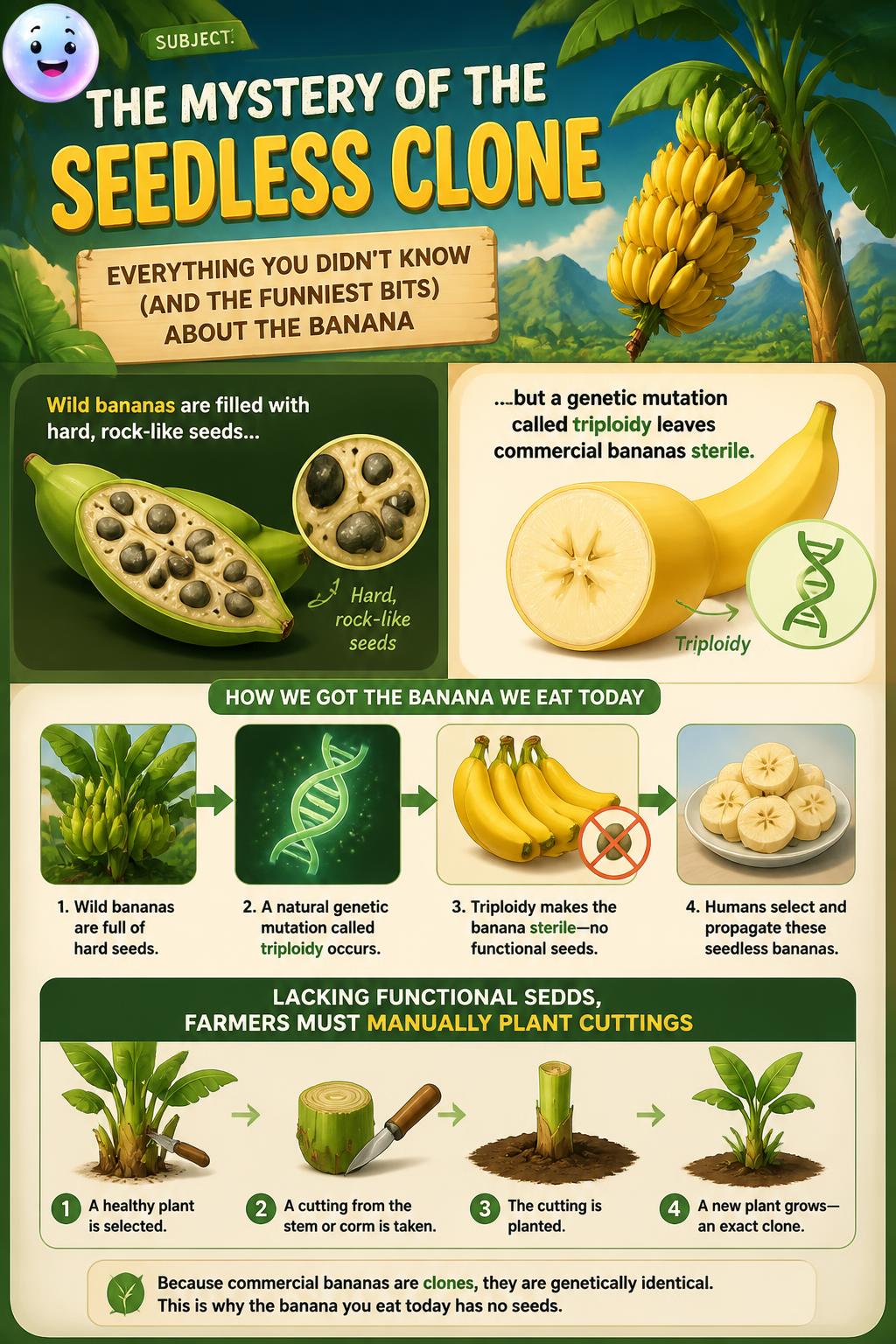 The mystery of the seedless clone