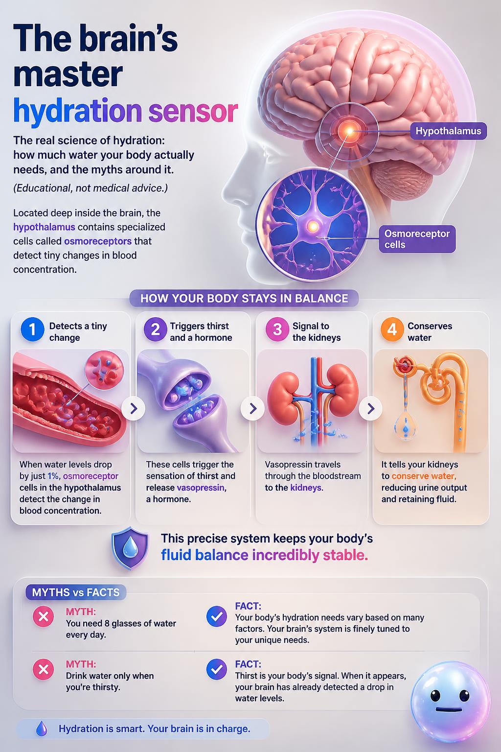 The brain's master hydration sensor