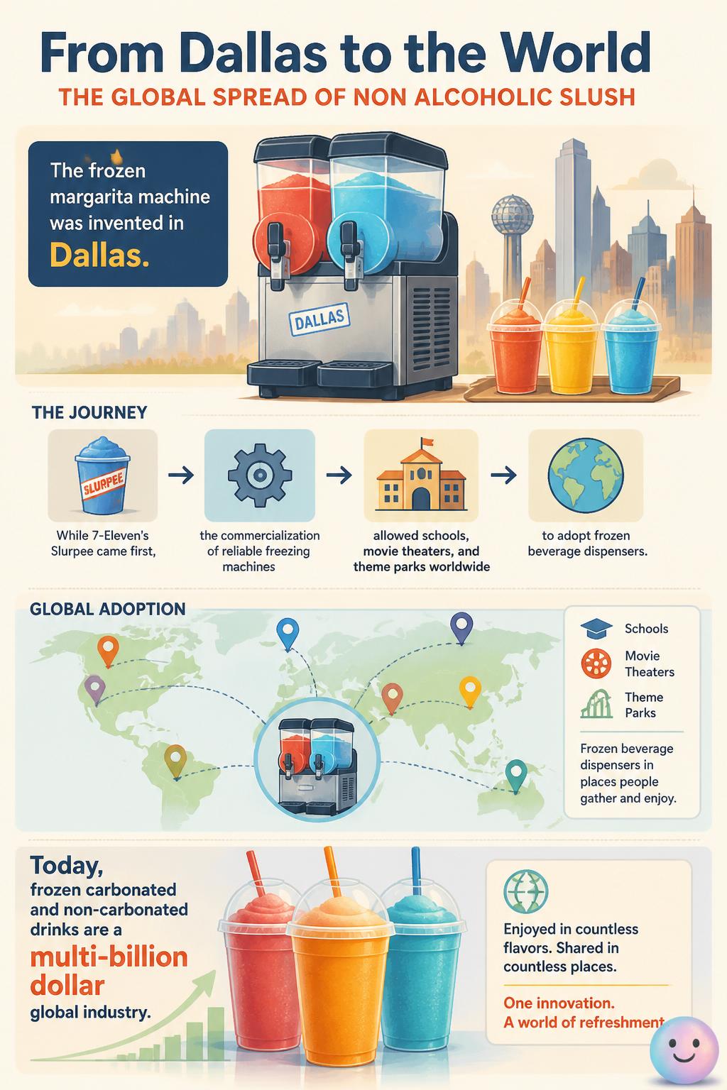 The global spread of non alcoholic slush