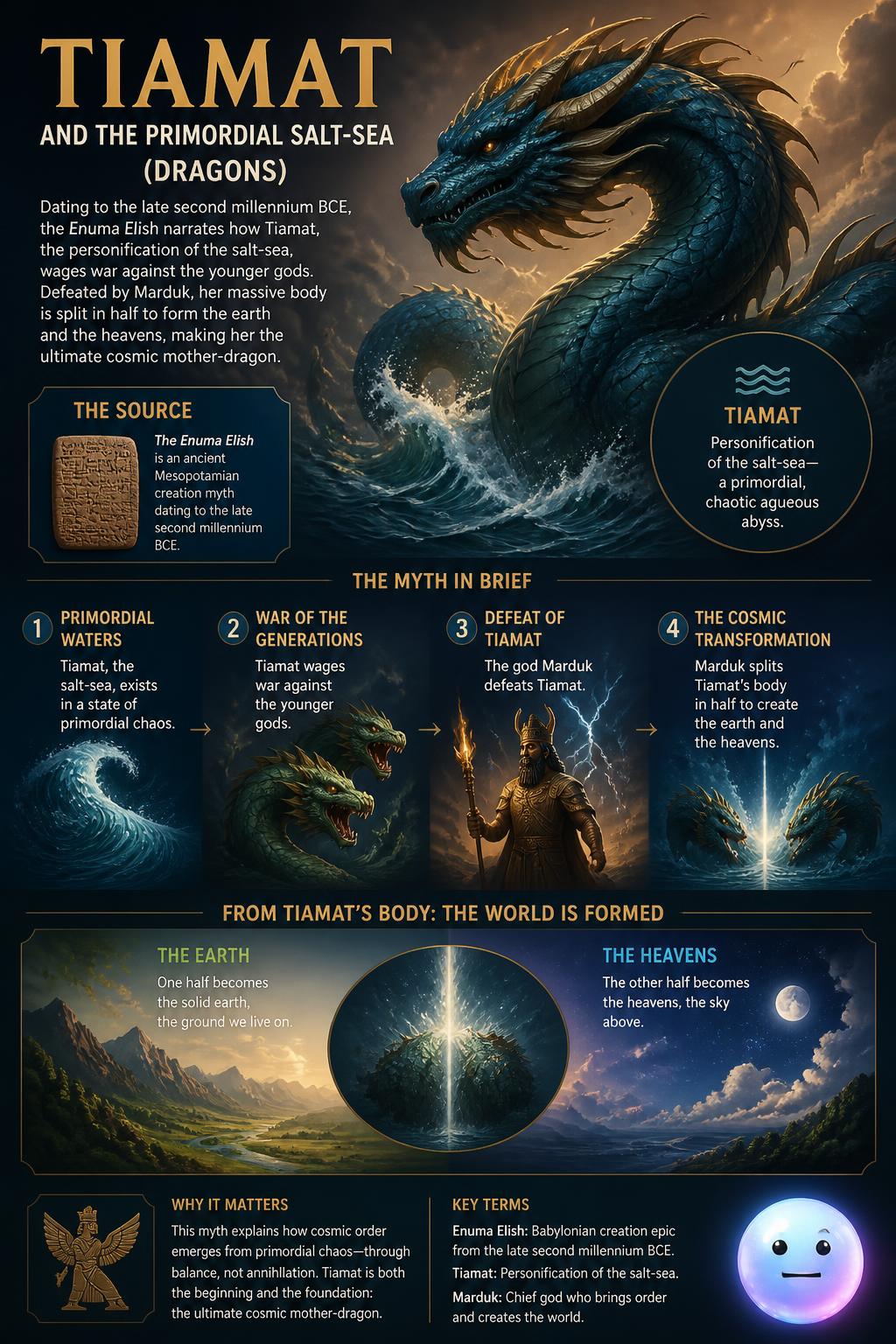 Tiamat and the primordial salt-sea