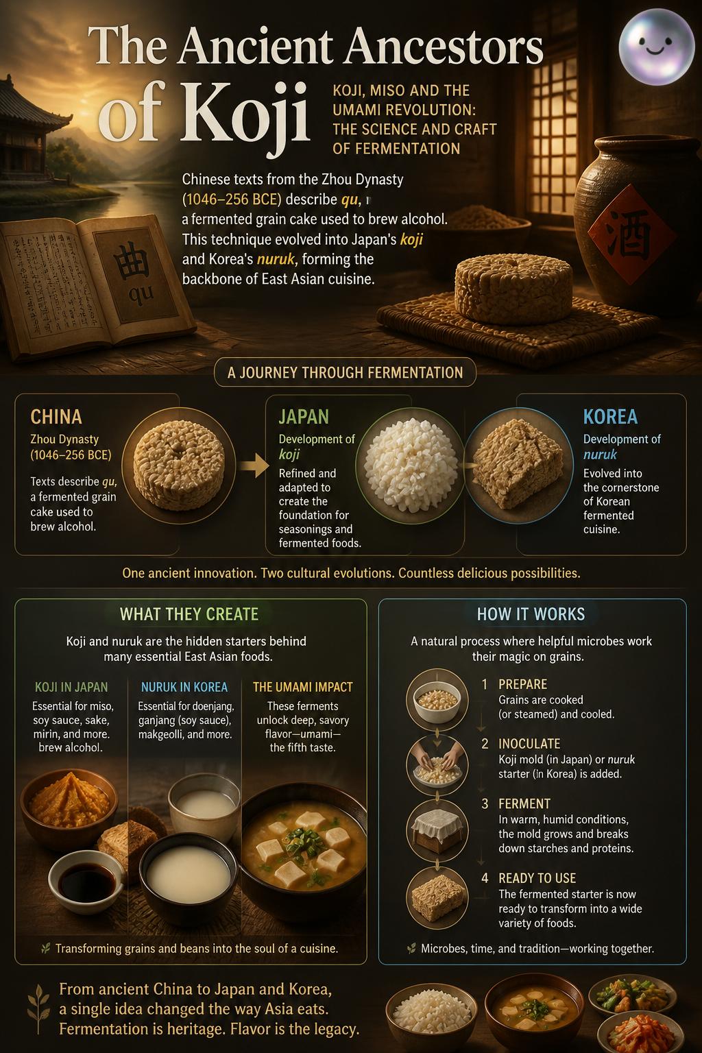 The ancient ancestors of koji starter