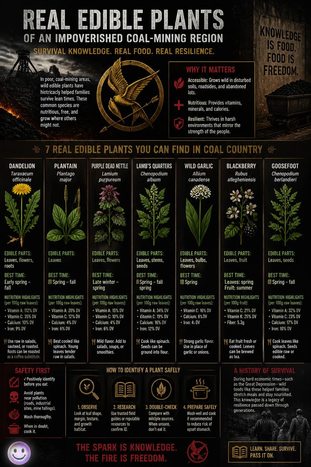 The real edible plants of District 12