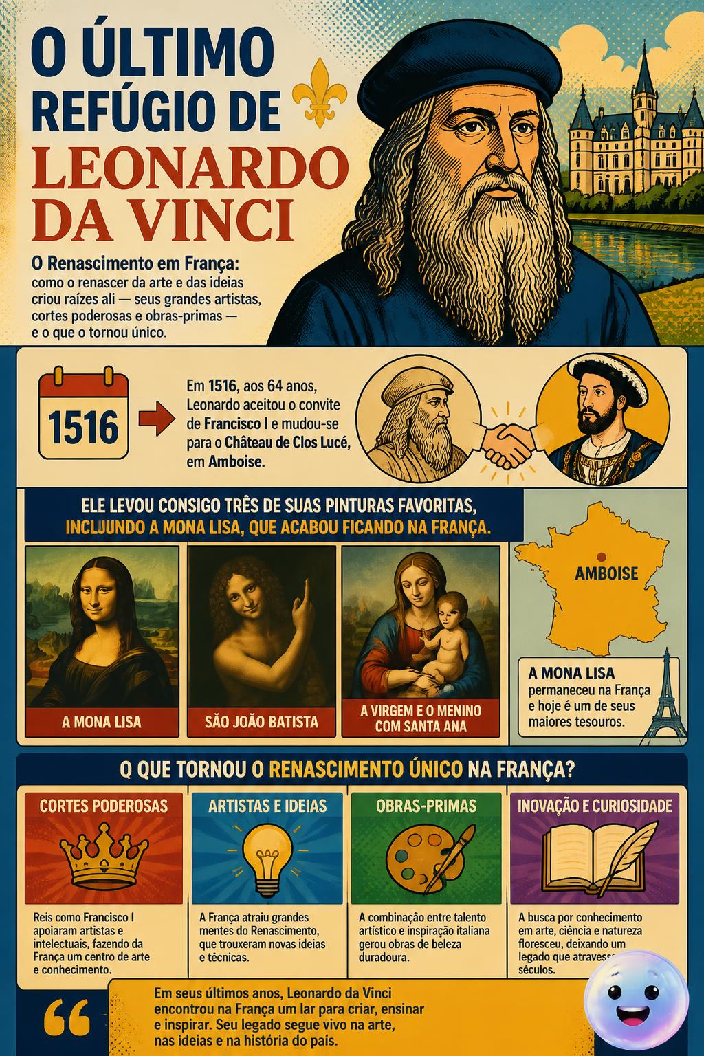 O último refúgio de Leonardo da Vinci