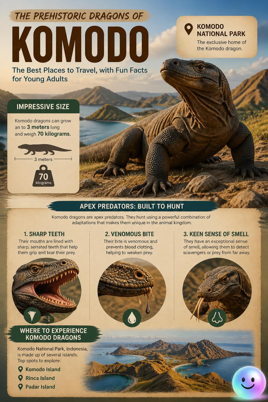 The prehistoric dragons of Komodo