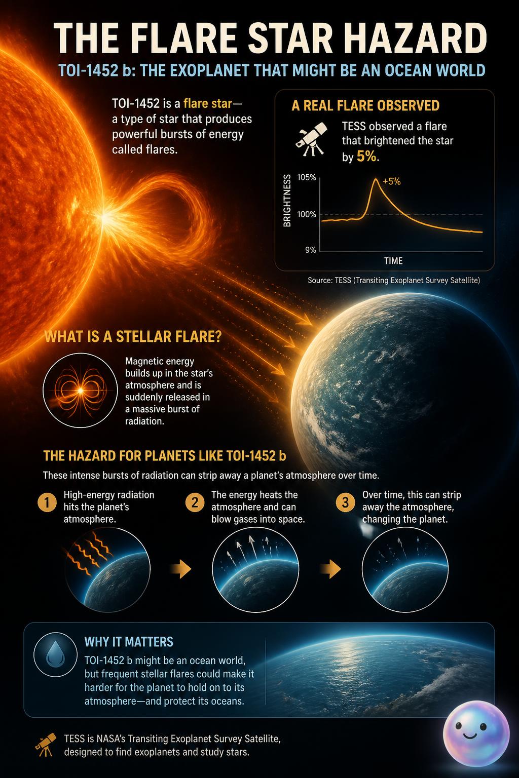 The flare star hazard