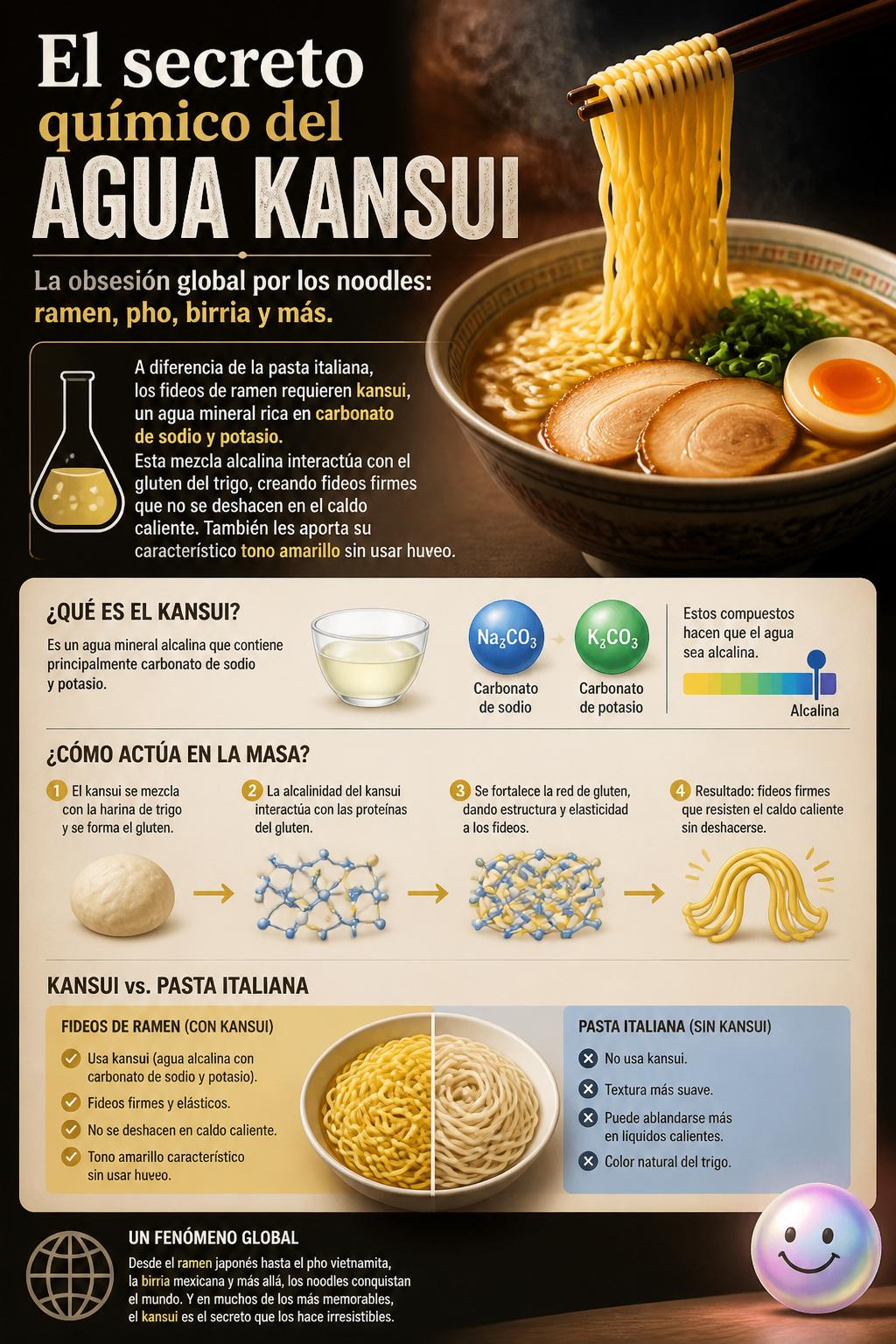 El secreto químico del agua kansui