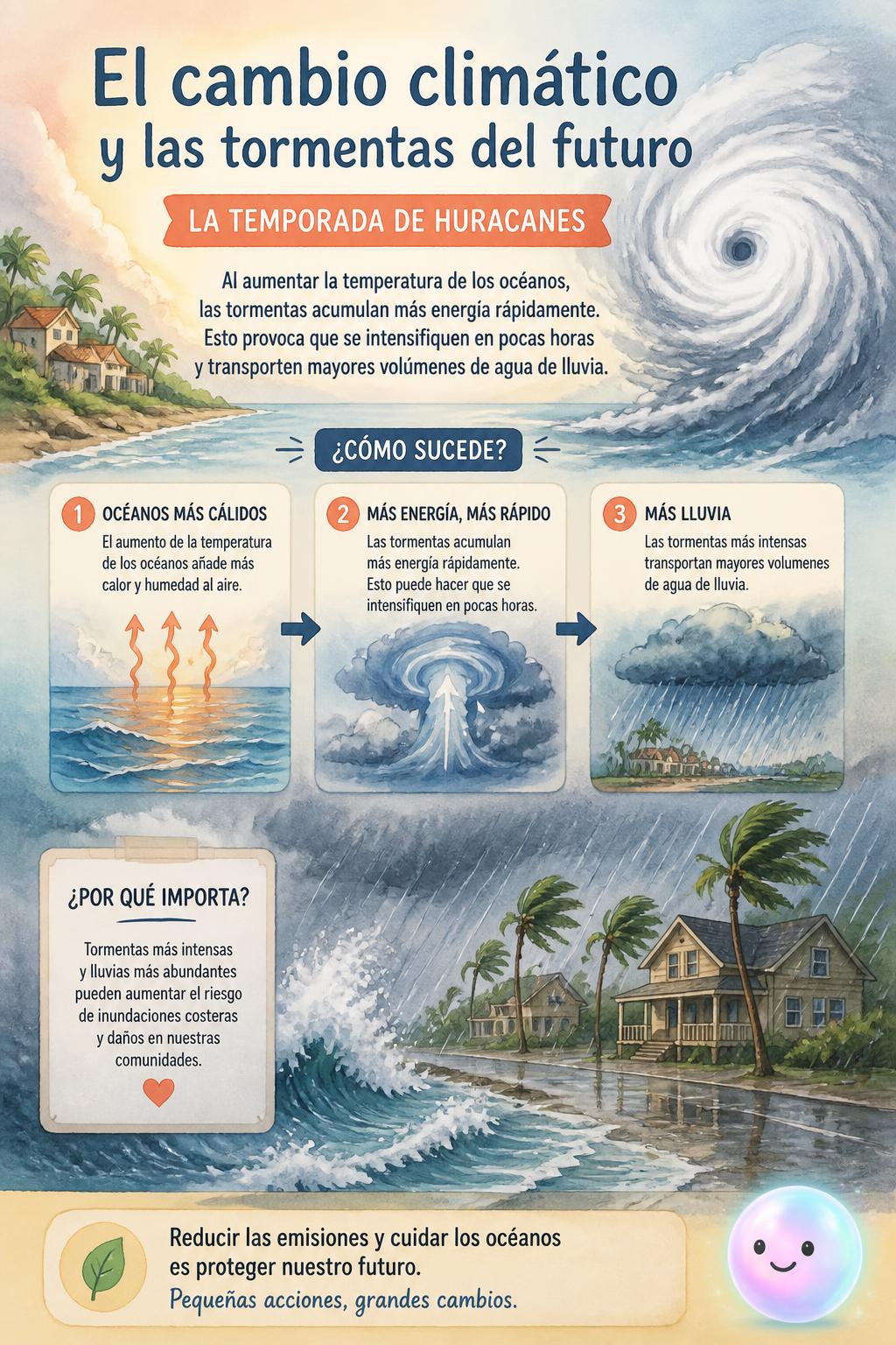 El cambio climático y las tormentas del futuro