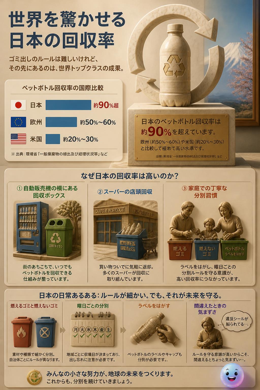 世界を驚かせる日本の回収率