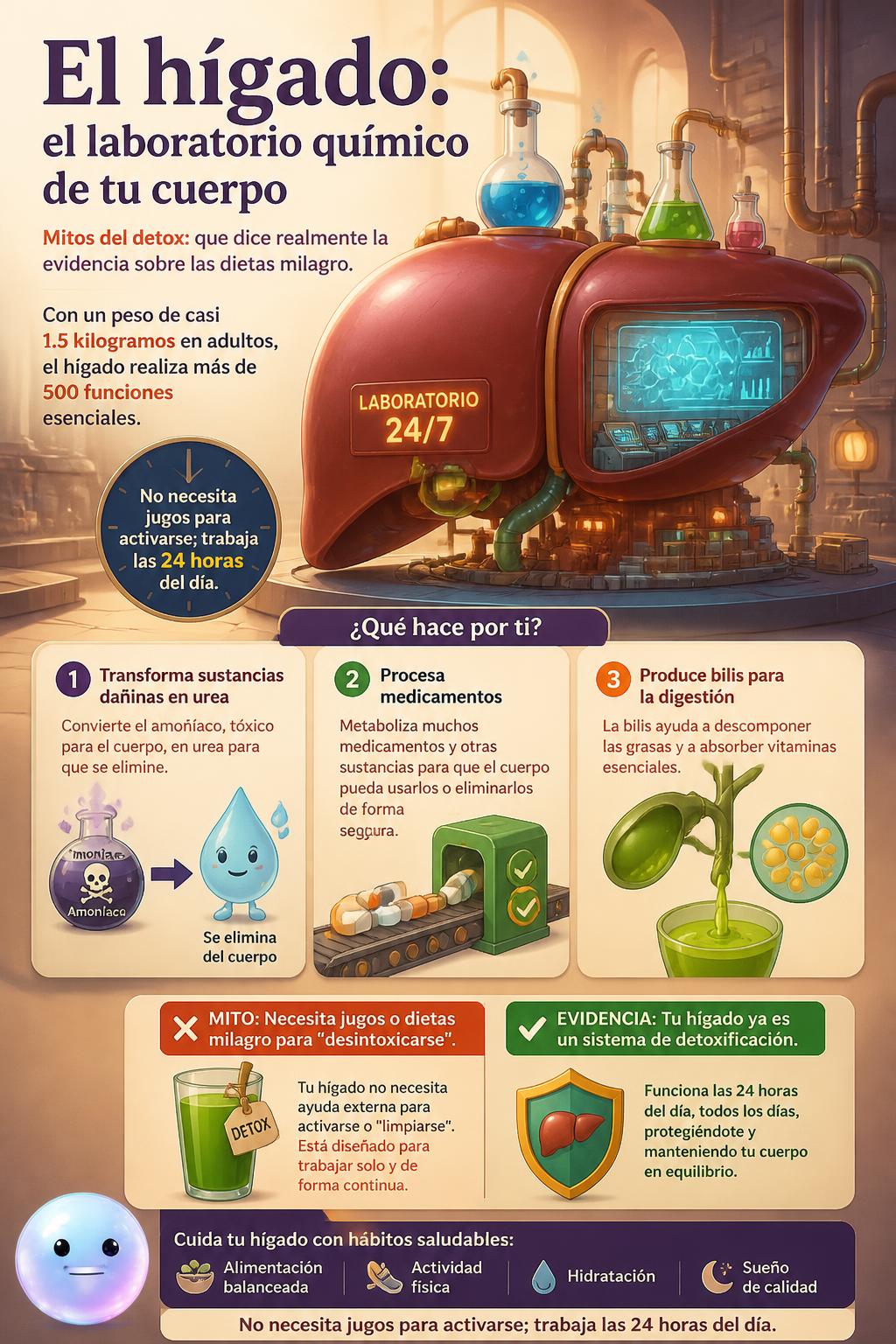 El hígado: el laboratorio químico de tu cuerpo