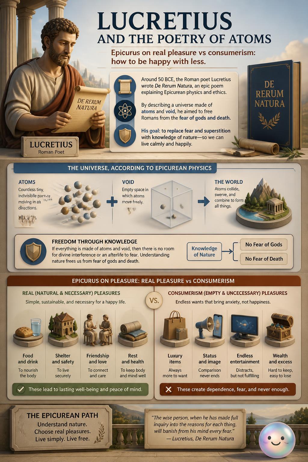 Lucretius and the poetry of atoms