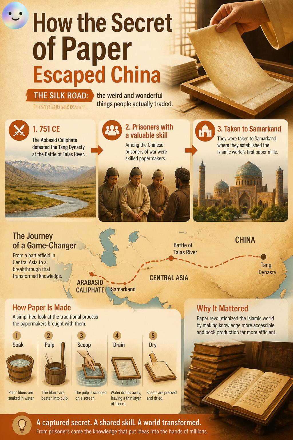 How the secret of paper escaped China