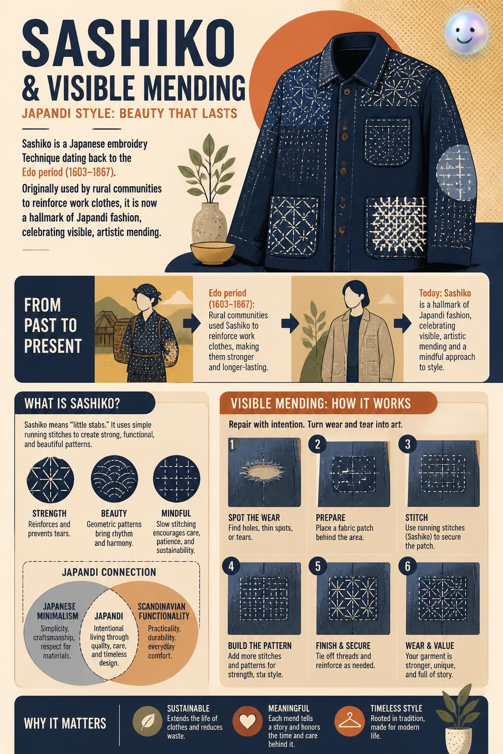 Sashiko and visible mending