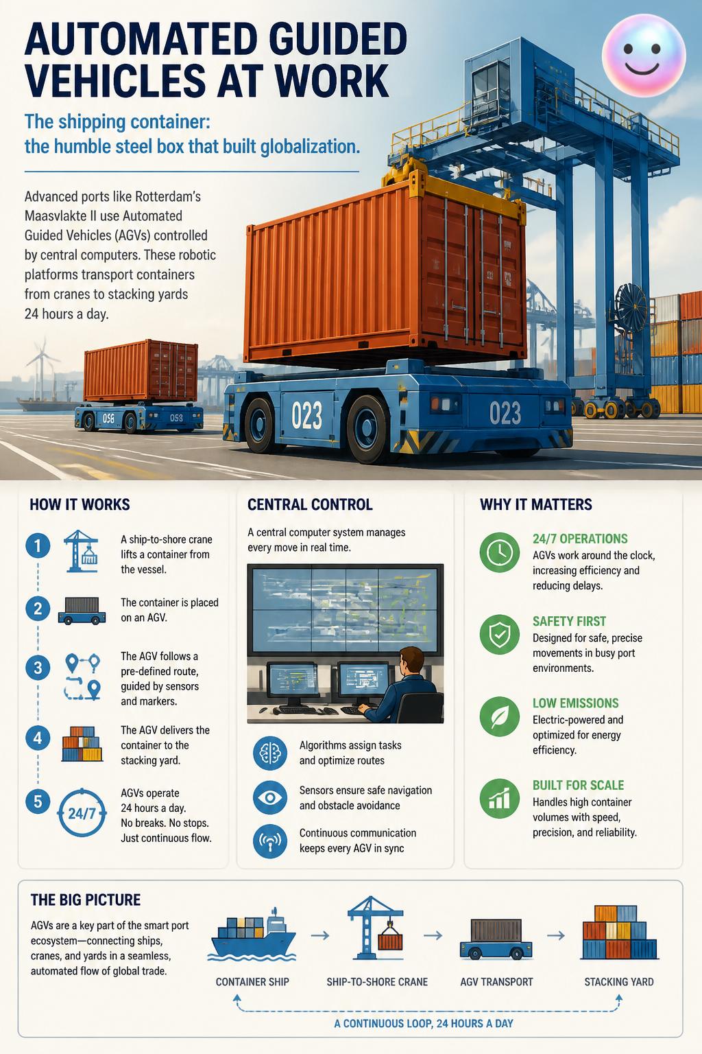Automated guided vehicles at work