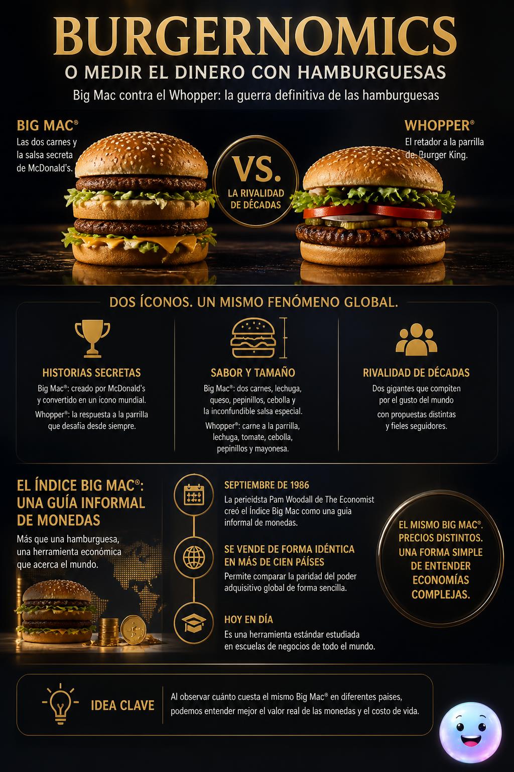 Burgernomics o medir el dinero con hamburguesas