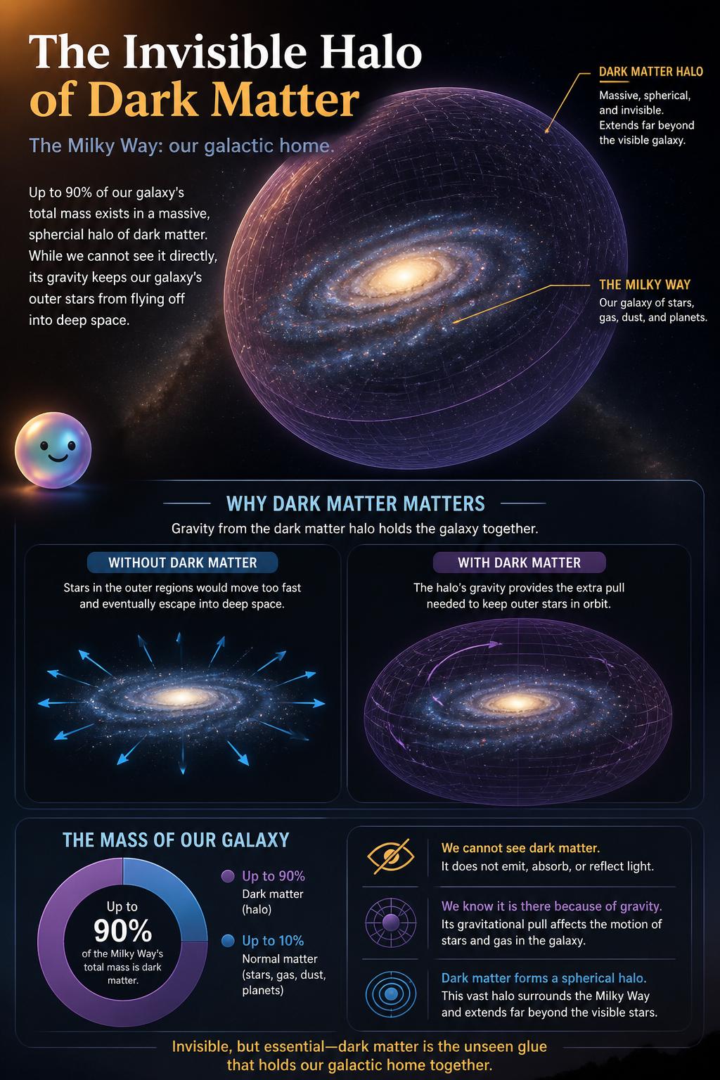 The invisible halo of dark matter